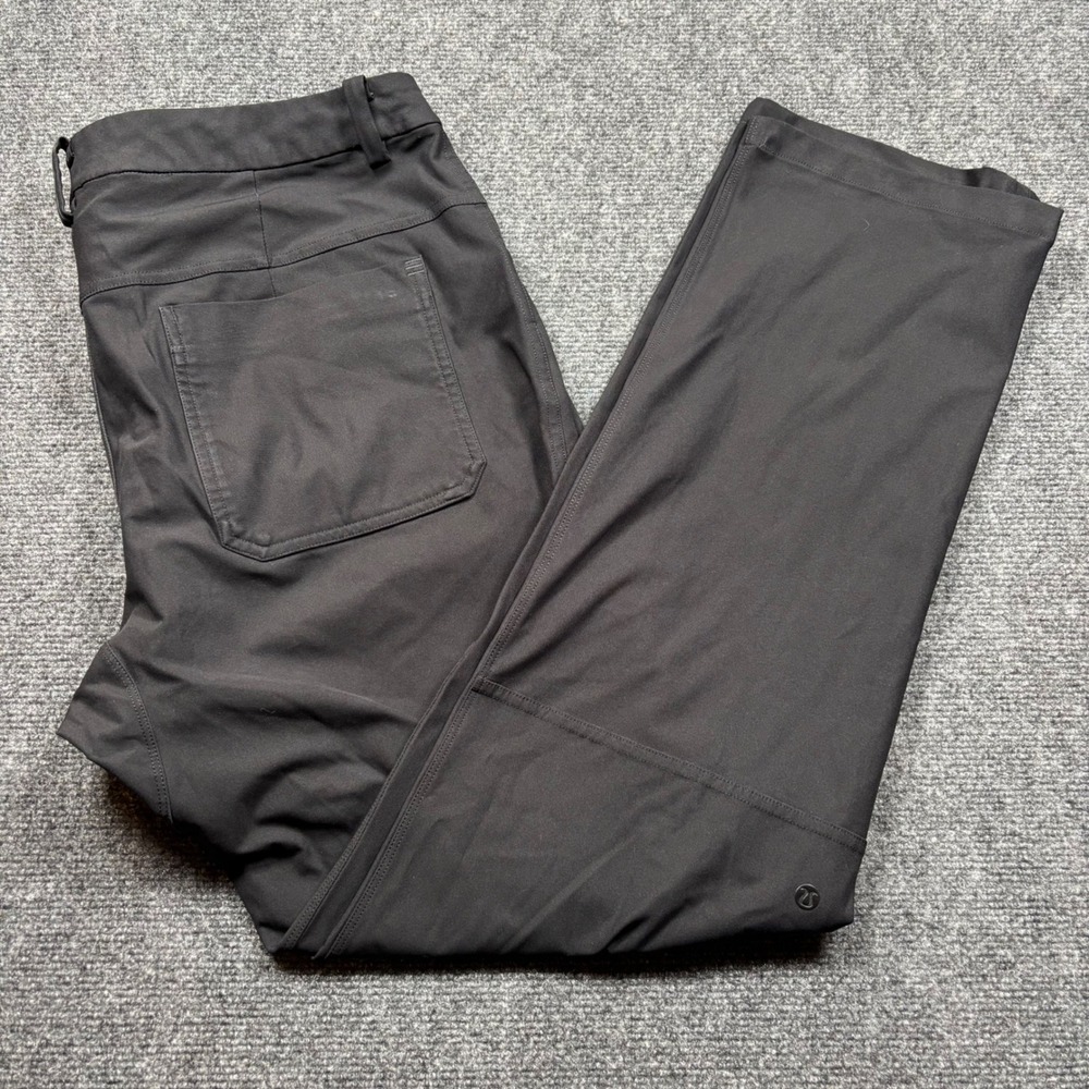 Lululemon ABC Pant Mens 34 Black Classic Fit Warpstreme Technical Chino